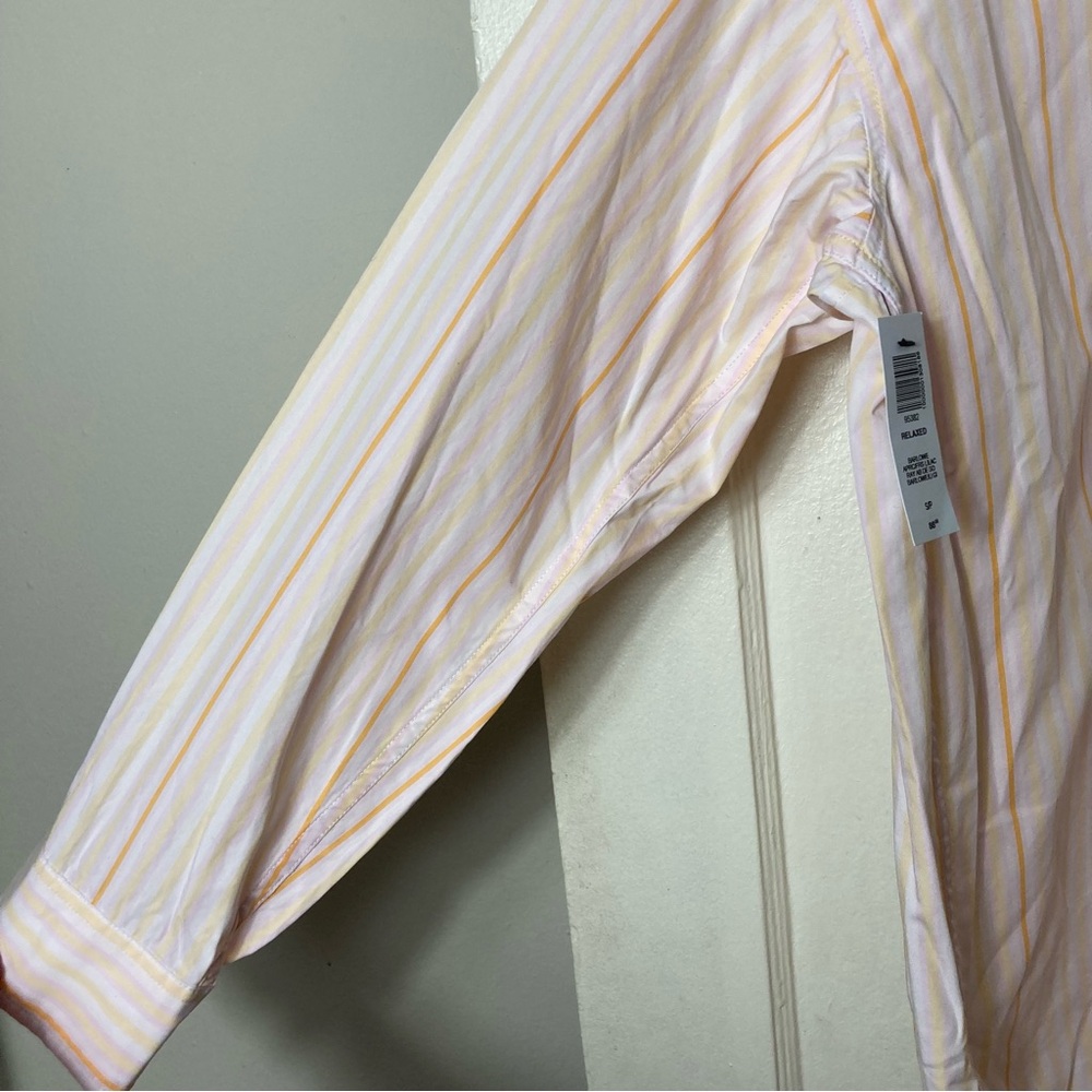 Aritzia Wilfred free barlowe relaxed button down shirt apricot S oversized NWT - Picture 6 of 9